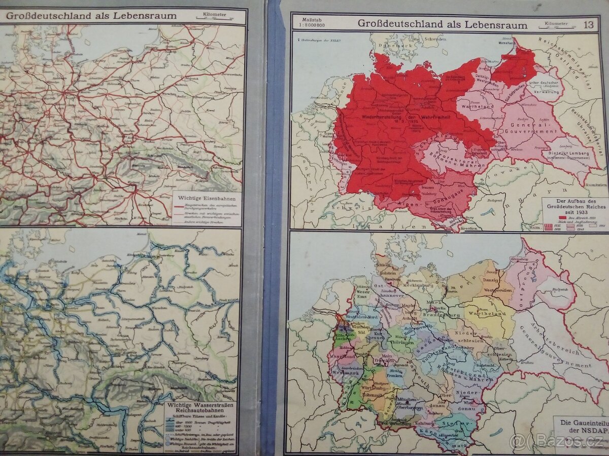 Starý německý školní atlas - 6