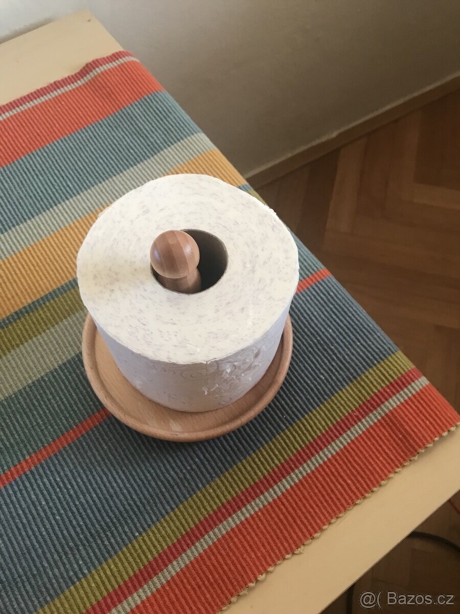 vázička ikea,držák na Wc papír dřevěný - 6