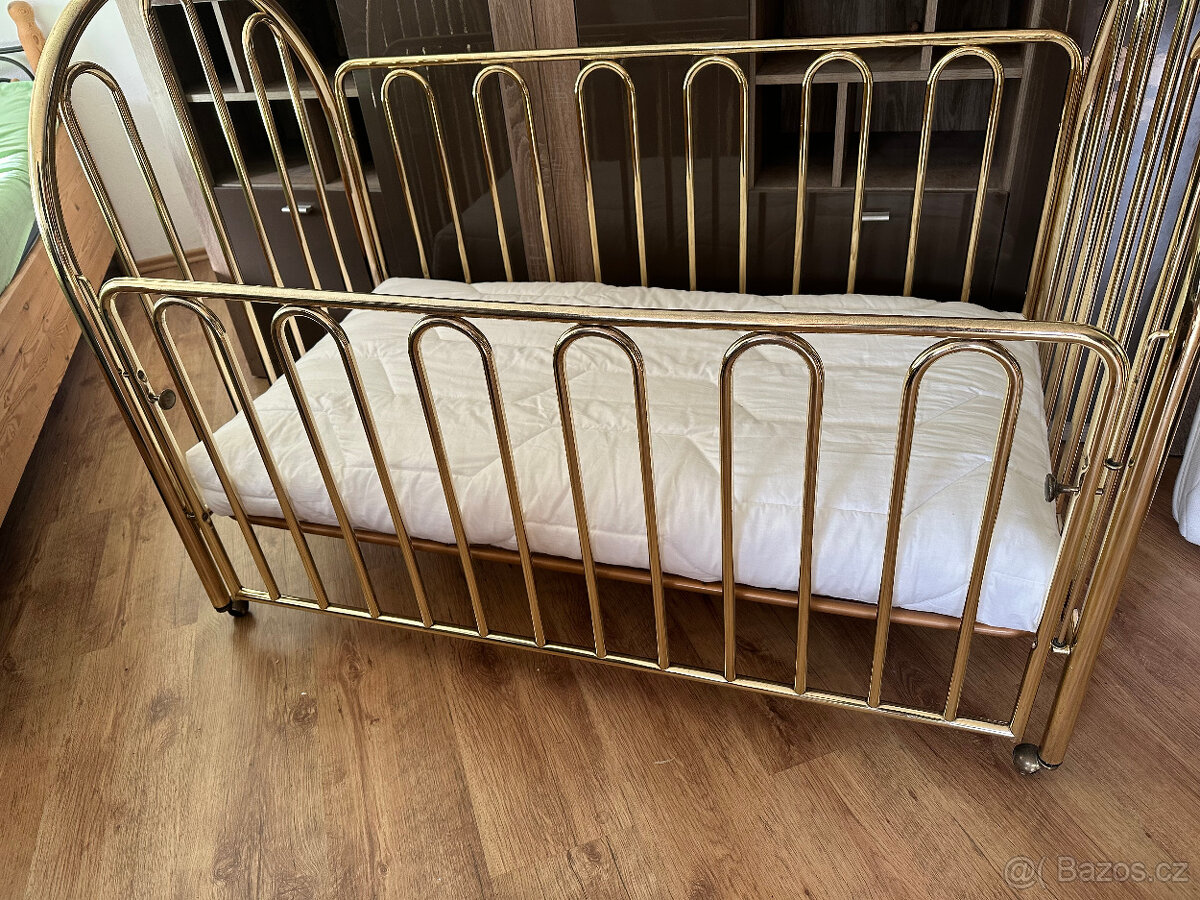 Zlatá postýlka pro miminko - TOP stav - 6