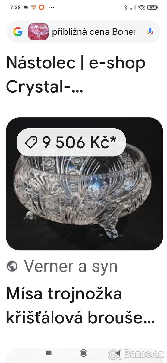 Starožitné broušené sklo - 6