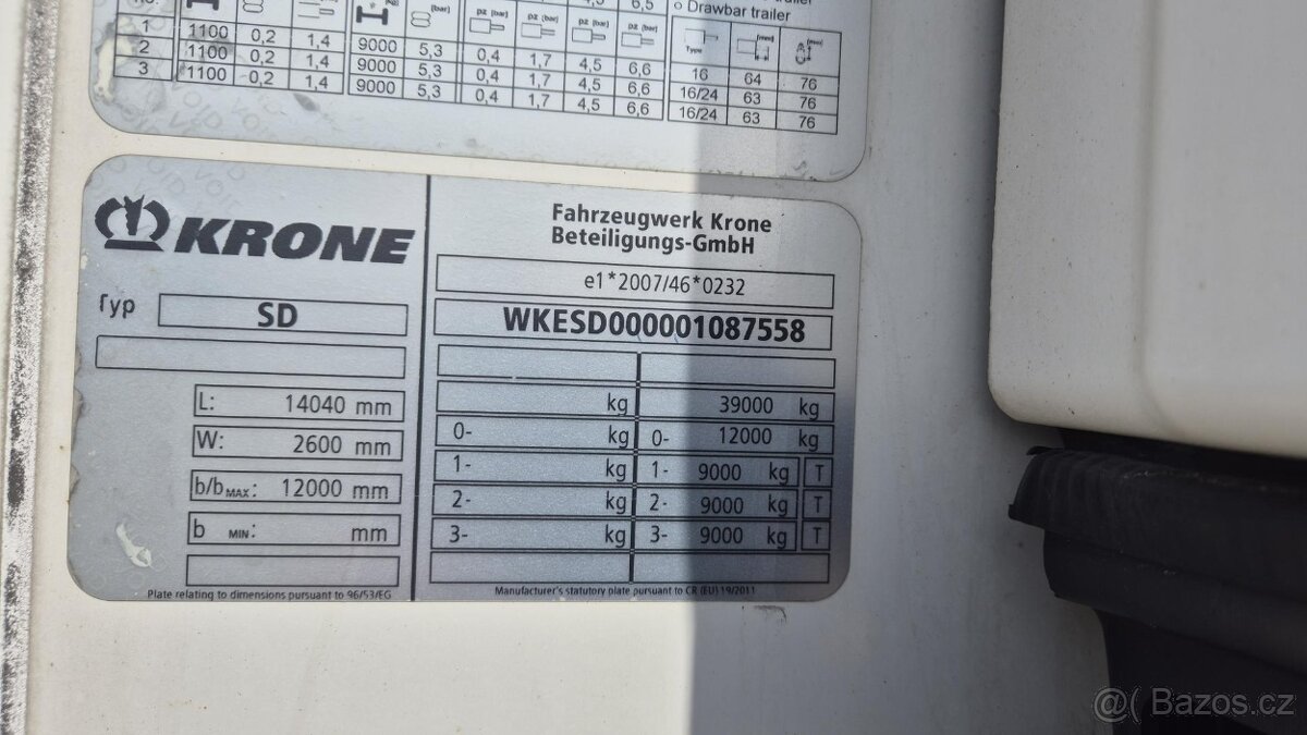 KRONE COOL SD mrazírenský + CARRIER VECTOR 1550 - 6