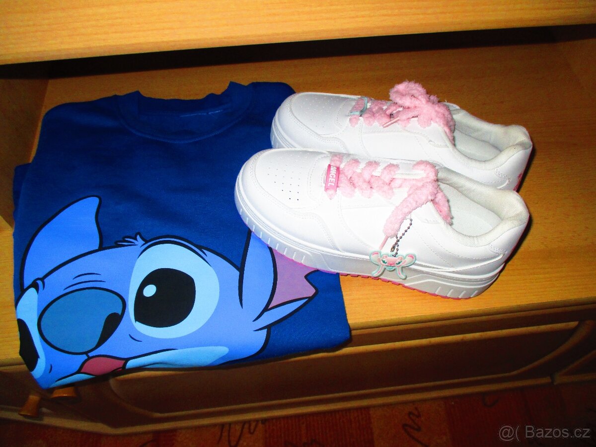 40,5 nenošené tenisky Stitch+mikinu přidám - 6