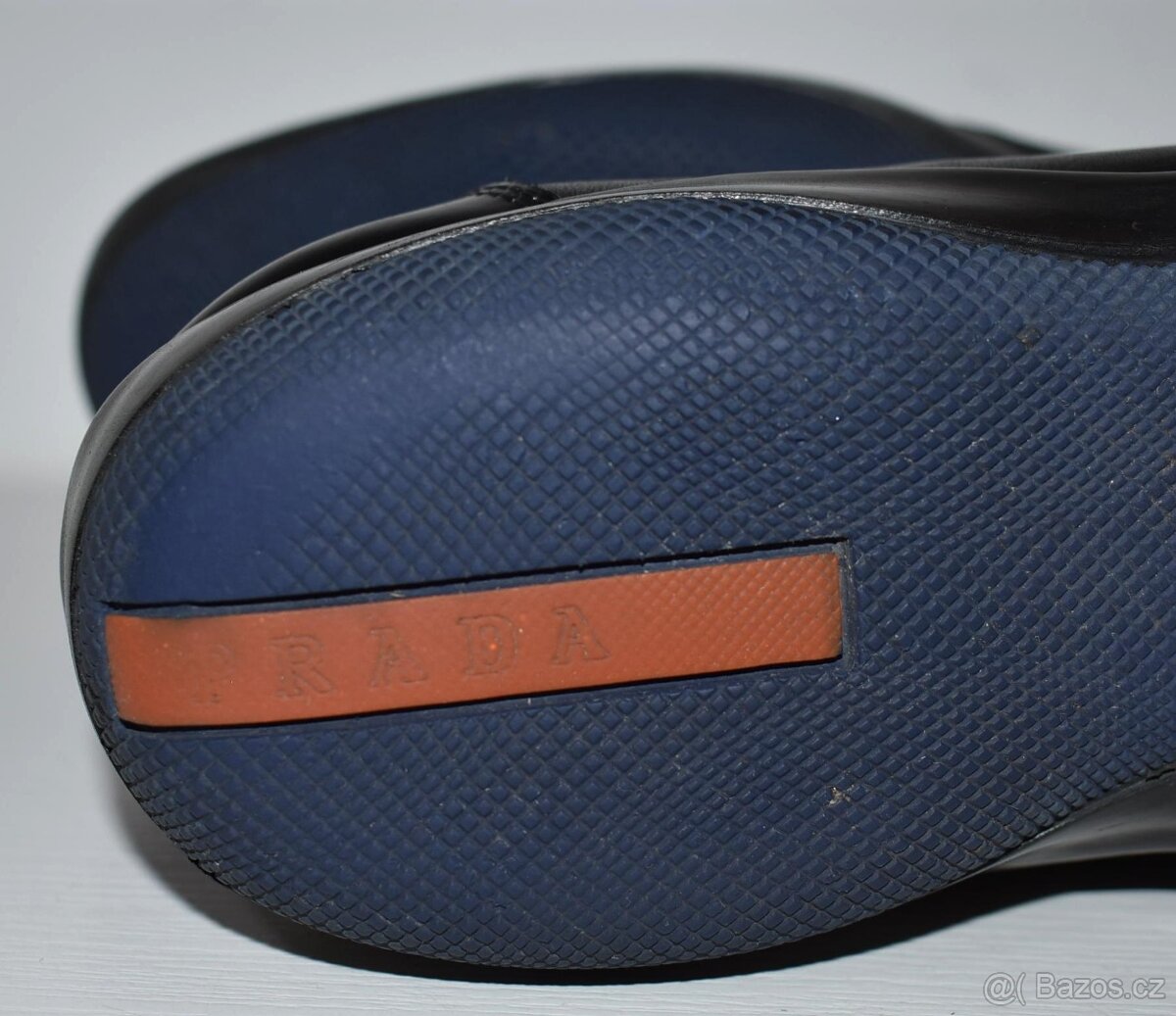 Černé kožené sneakers, zn. PRADA, vel. 42 - 6