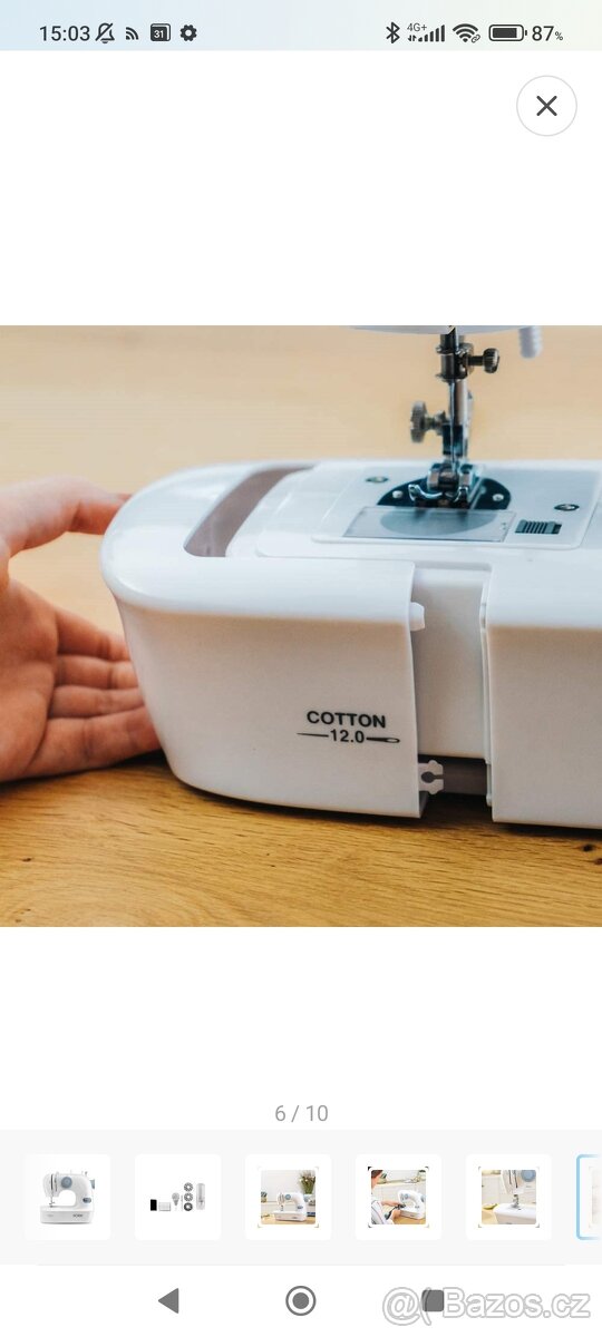 Šicí stroj Solac SW8220 Coton 12.0 bílý - 6