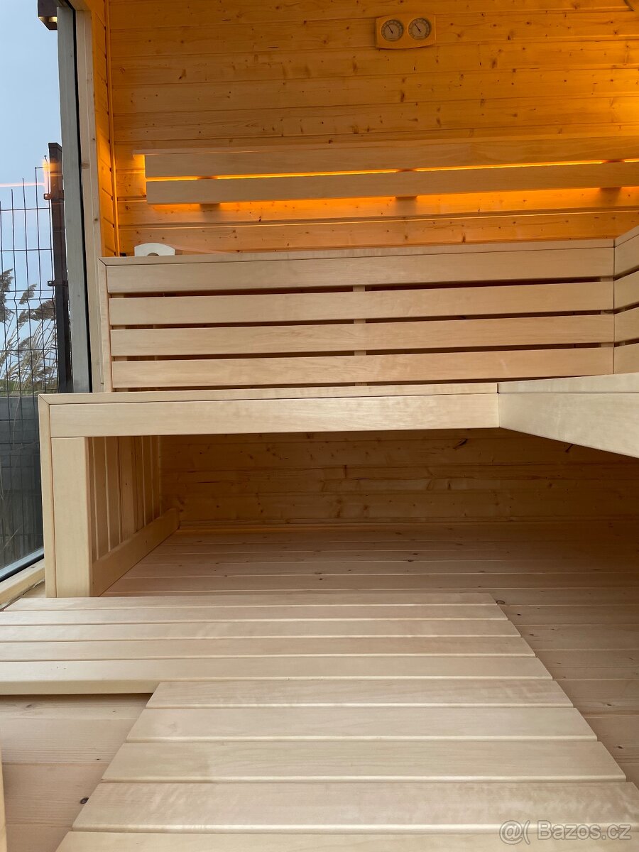 Venkovní Fínska sauna MEGA - 6