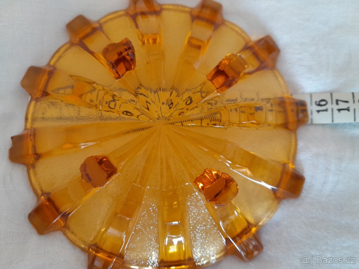 STAROŽITNÉ SKLENĚNÉ MISKY Art Deco - čtyři kusy - 6