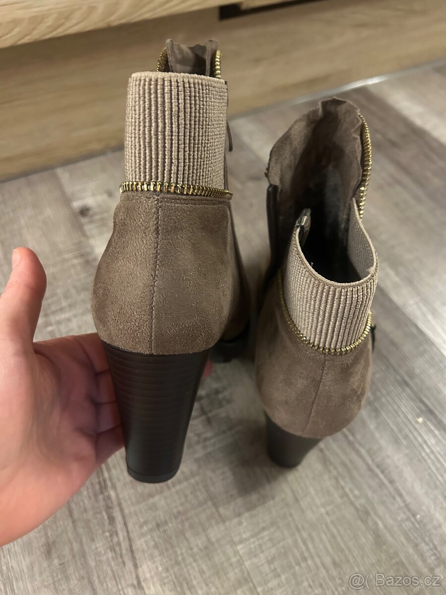 Nízké kozačky vel. 40 NOVÉ - 6