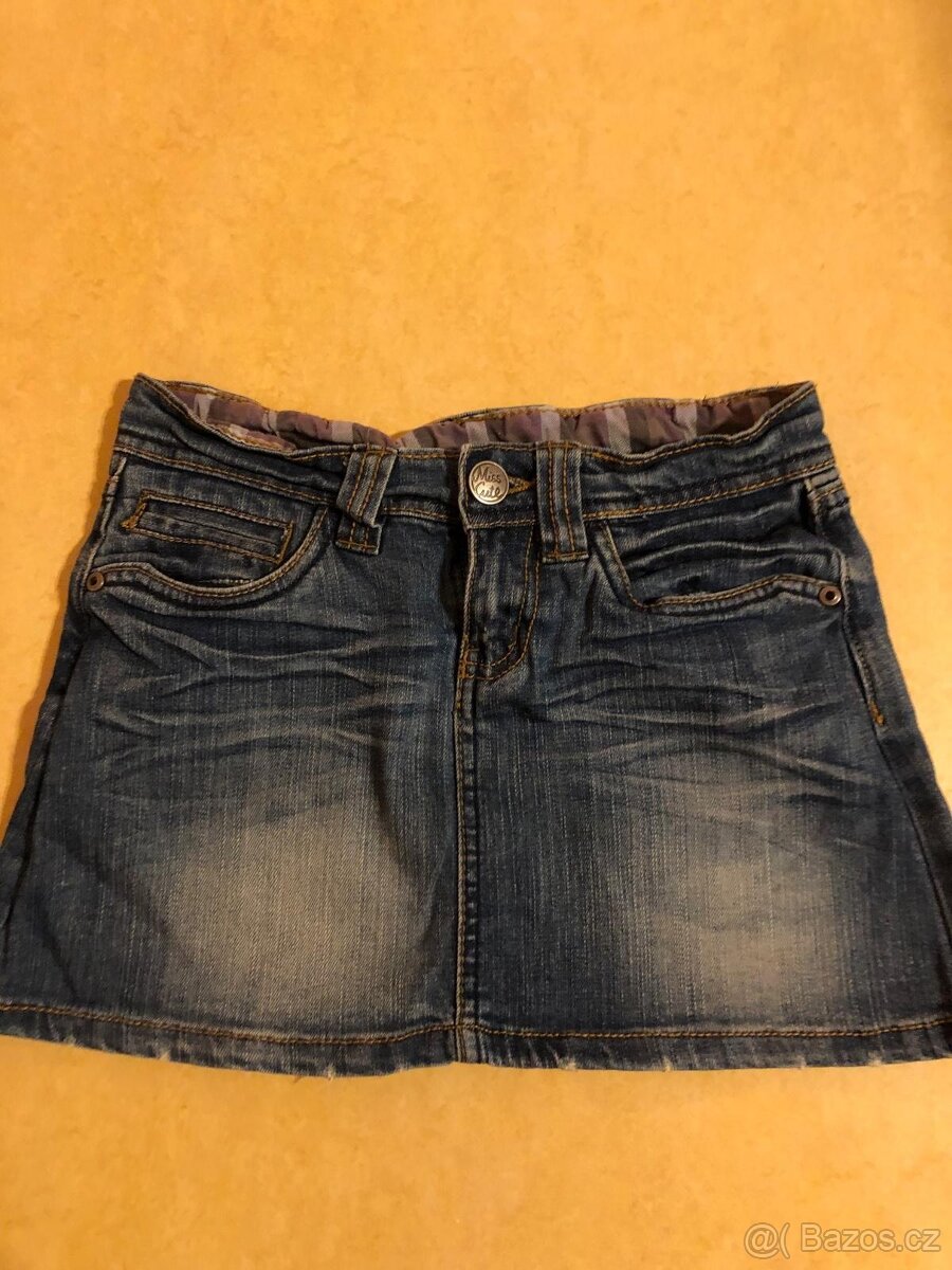 Riflová sukýnka vel.140 - 6