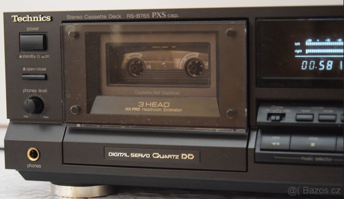 Tape deck TECHNICS RS-B765, 3 hlavy, CLASS AA, Quartz DD - 6