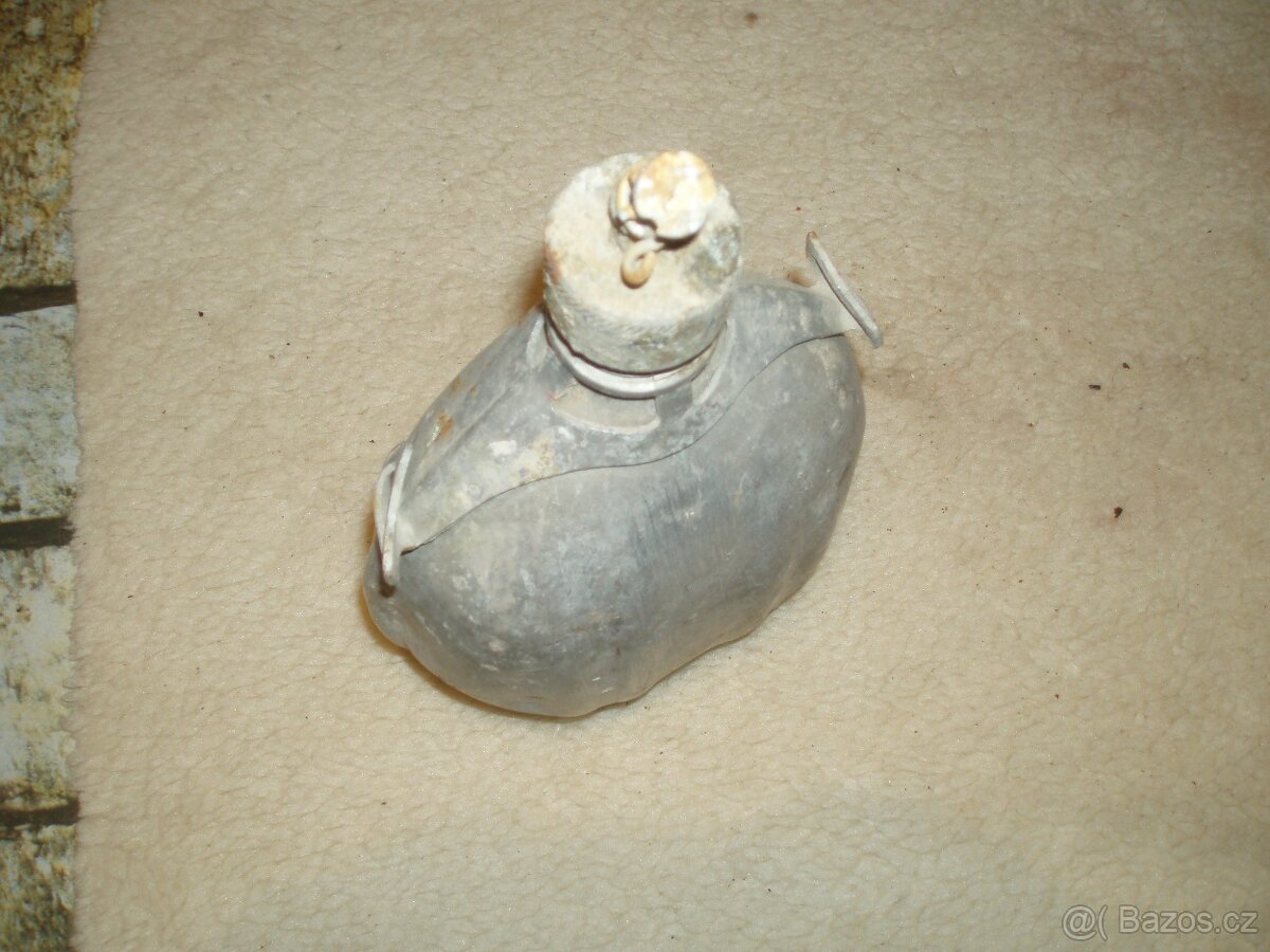 válečná al polní láhev - nečištěno - viz foto - 6