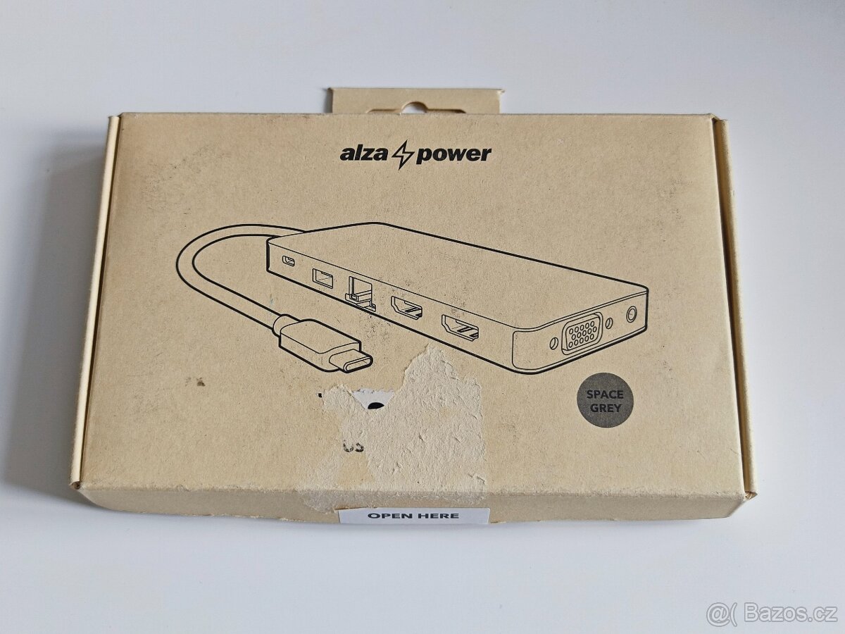USB-C Hub AlzaPower 12v1 hliníkový - 6