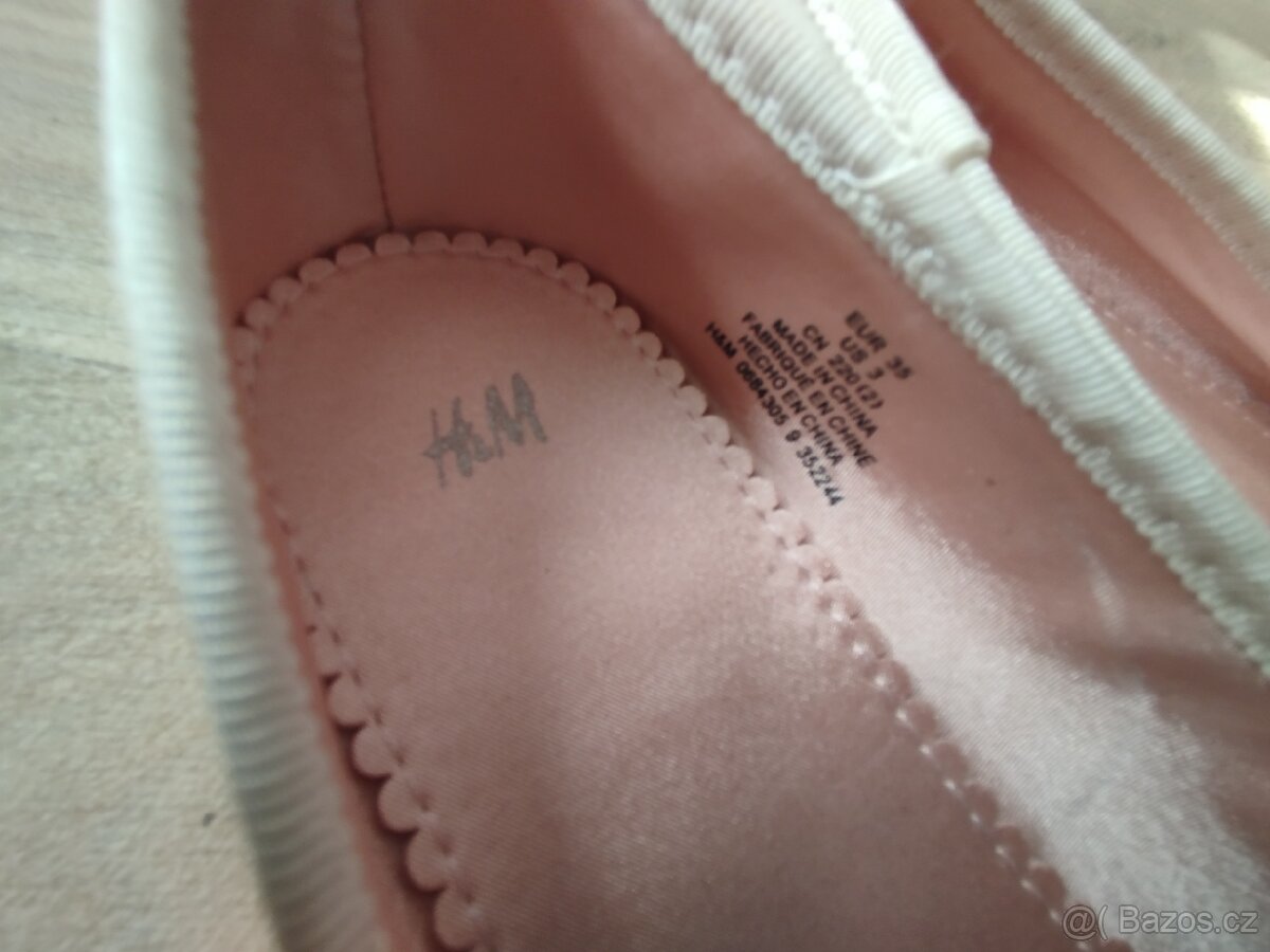 Baleríny H&M, vel.35, top stav - 6