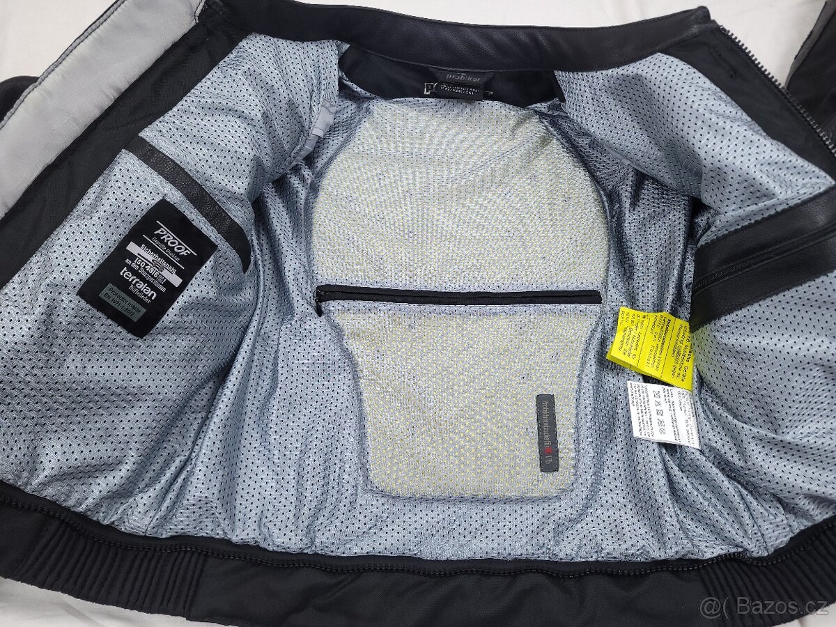 Probiker PRX Black pánska kožená kombinéza na moto 52 L - 6