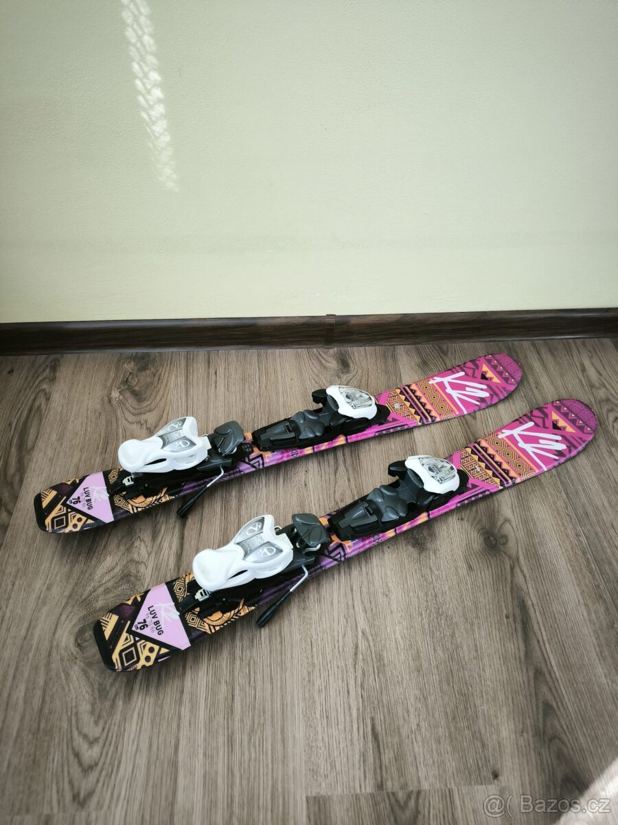 Prodám dětské lyže K2 76 s botami - 6