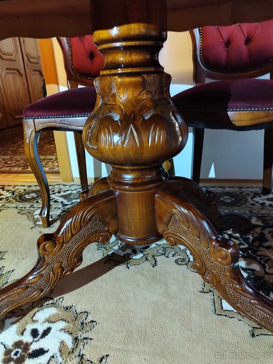 Jídelní Italská sestava , masiv Anglický dub - 6