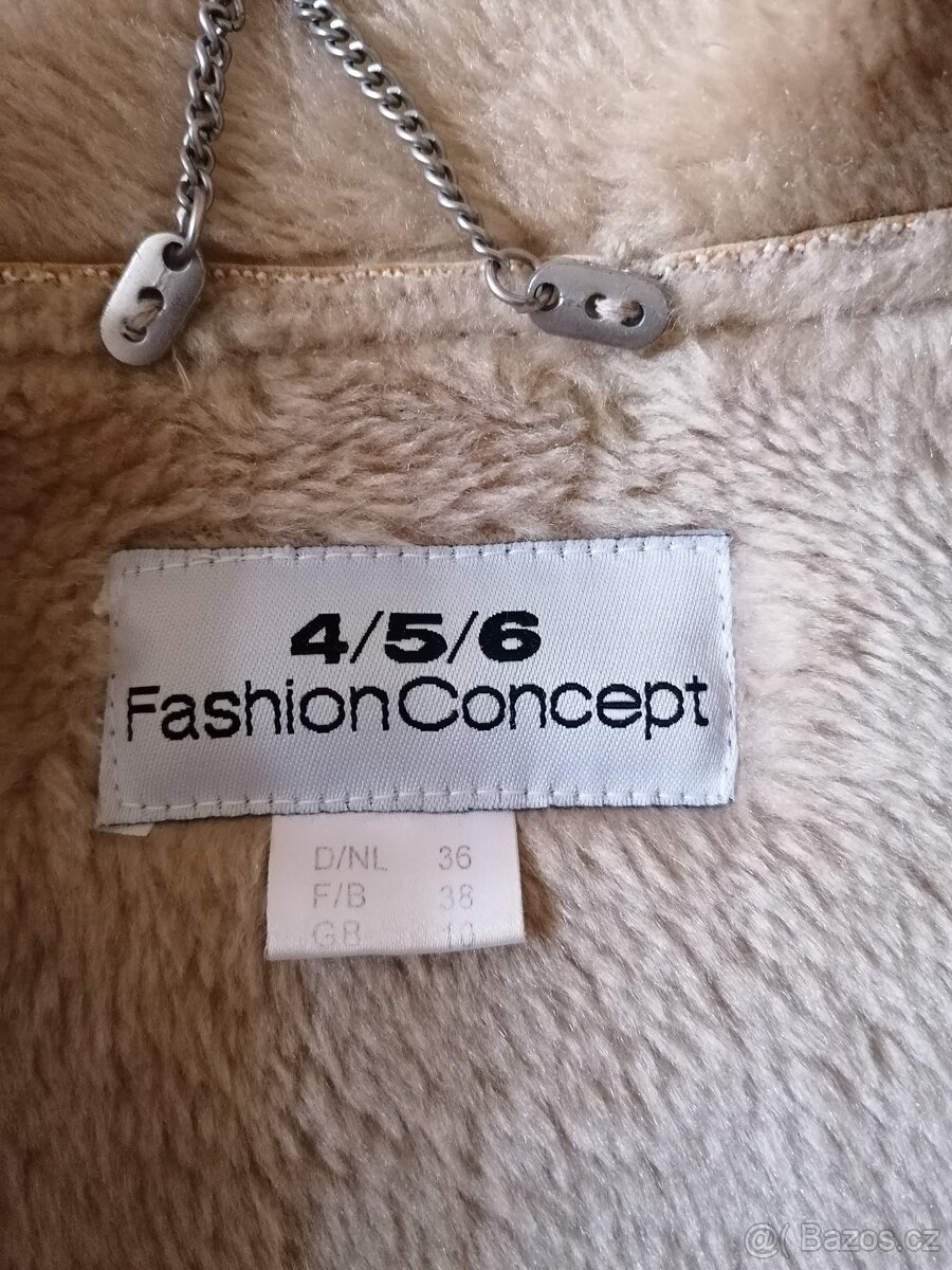 Dámský krémový kabát - 6