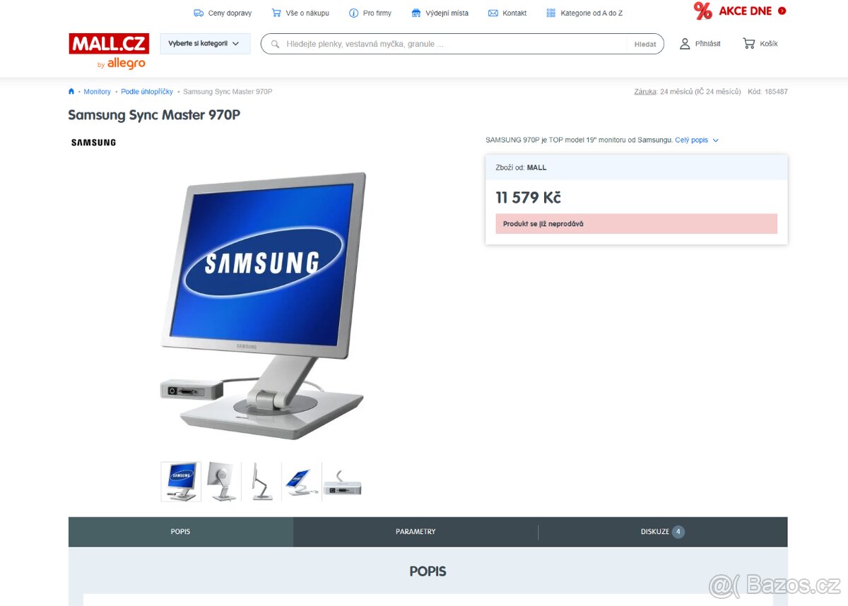 LCD Displej Samsung Sync Master 970P 19" - 6