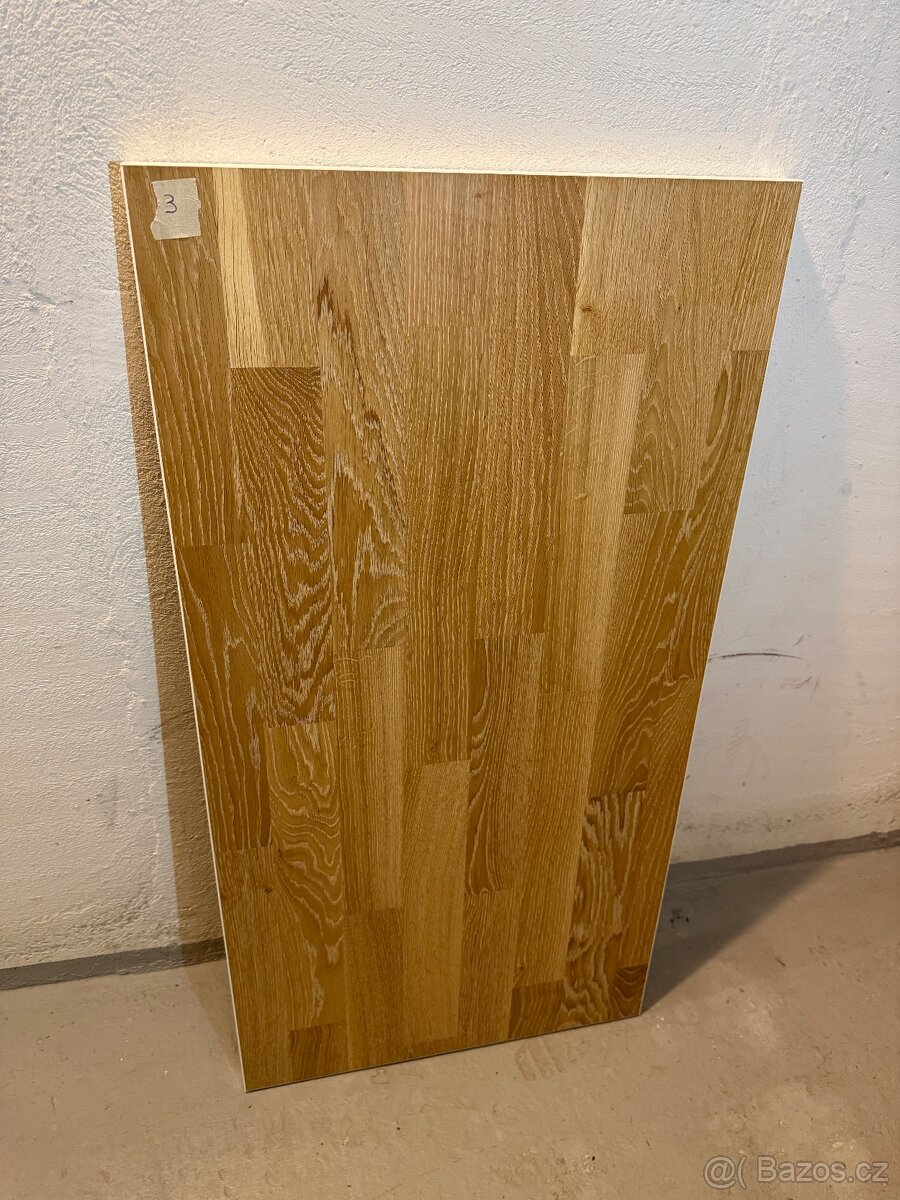 Stolová deska mix dekorů dub masiv - 6