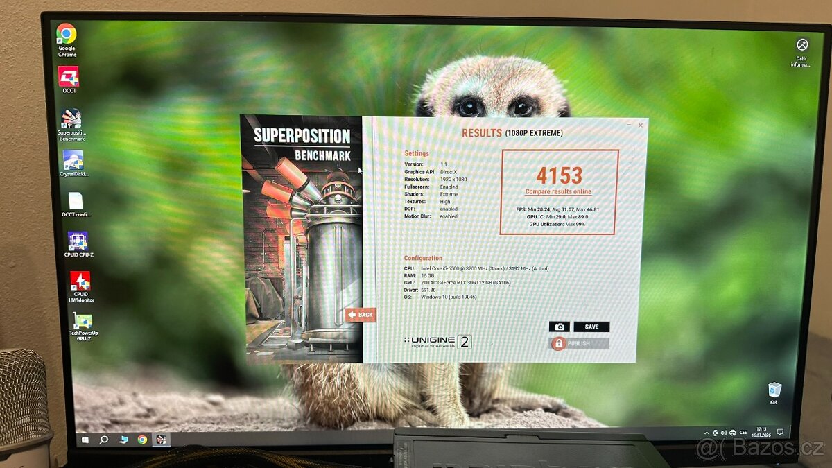 GPU ZOTAC RTX 3060 Thunderbolt GE HA 12GB - 6