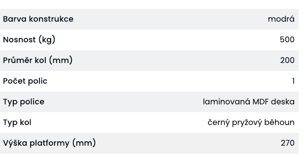Výprodej kanceláře / provozovny: Plošinový vozík 4500Kc - 6