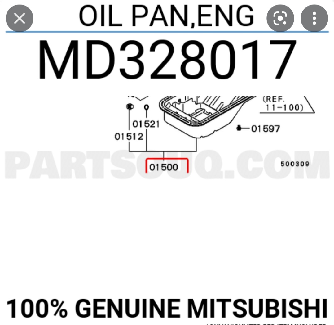 Olejova vaňa mitsubishi l200 l300 pajero sport NOVÁ - - 6