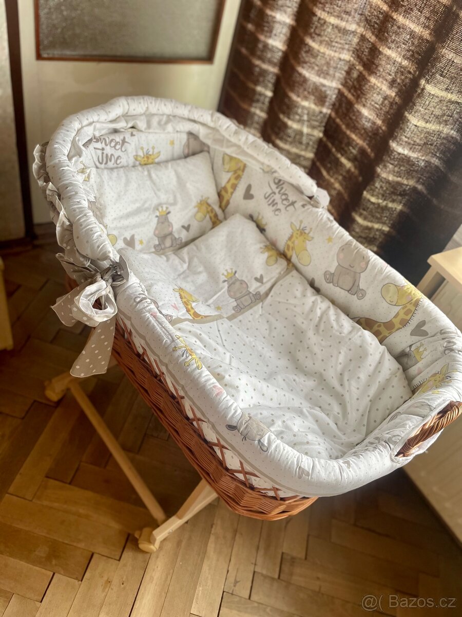Proutěný koš na miminko - 6