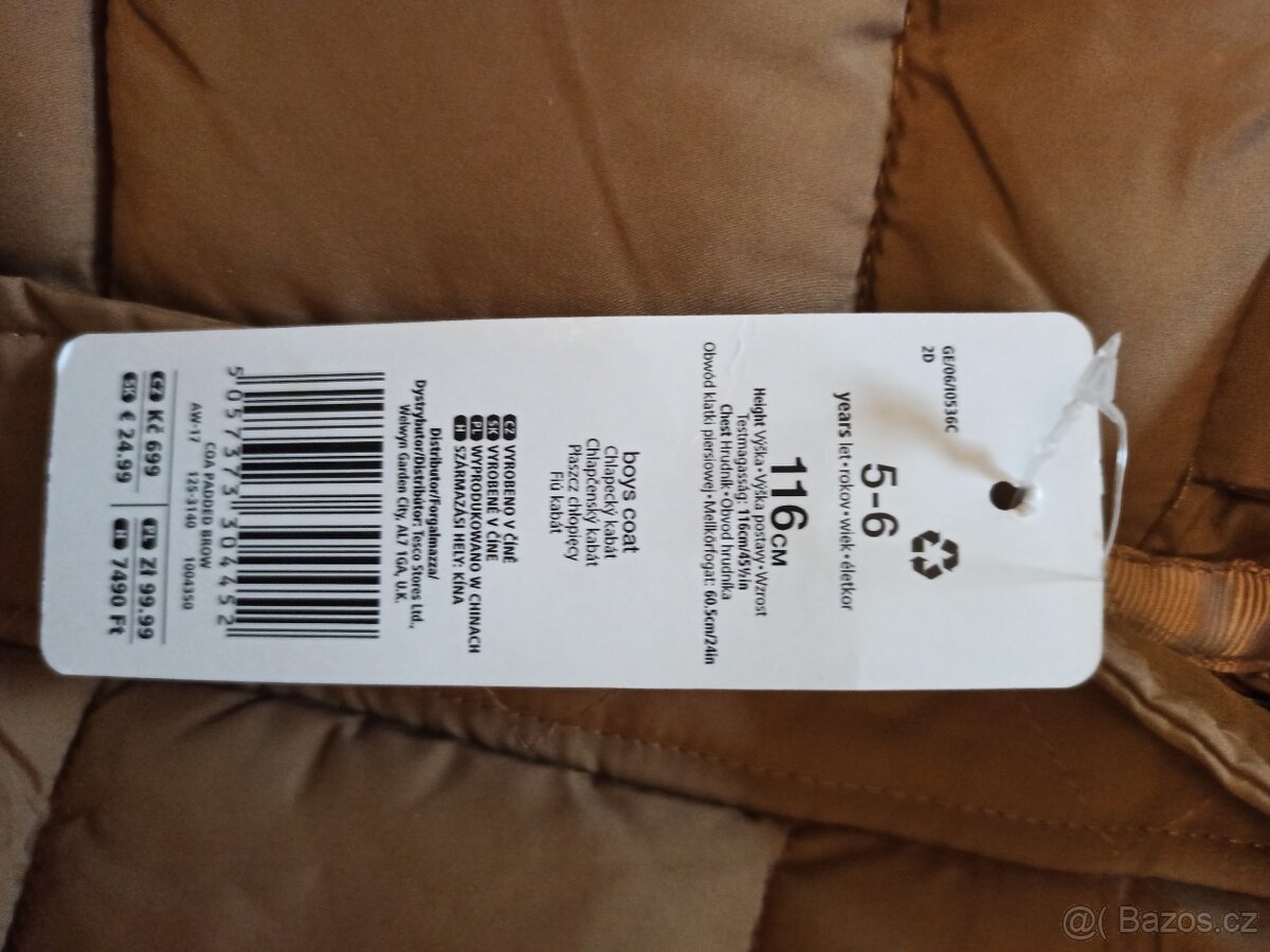 Dětská zimní bundička,nová - 6