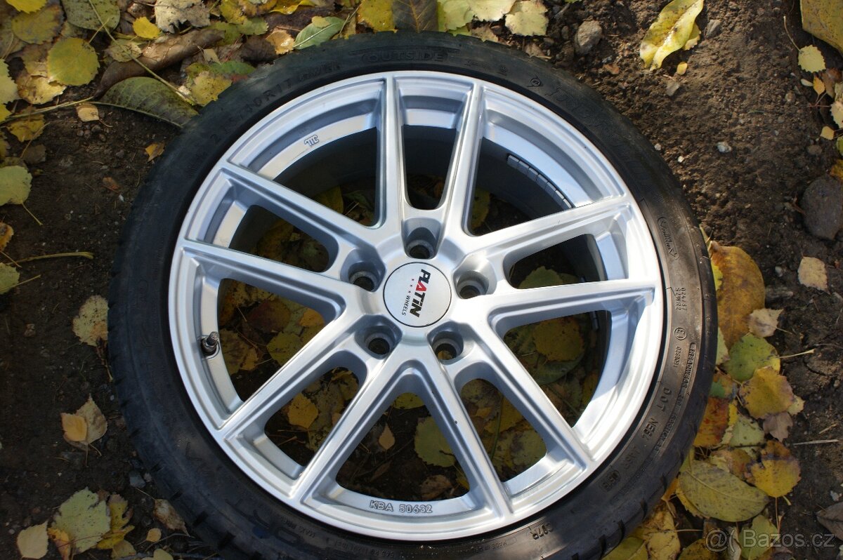 alu R17 na VW Seat Skoda Audi 5x112 pneu 215/45/17 hezká - 6
