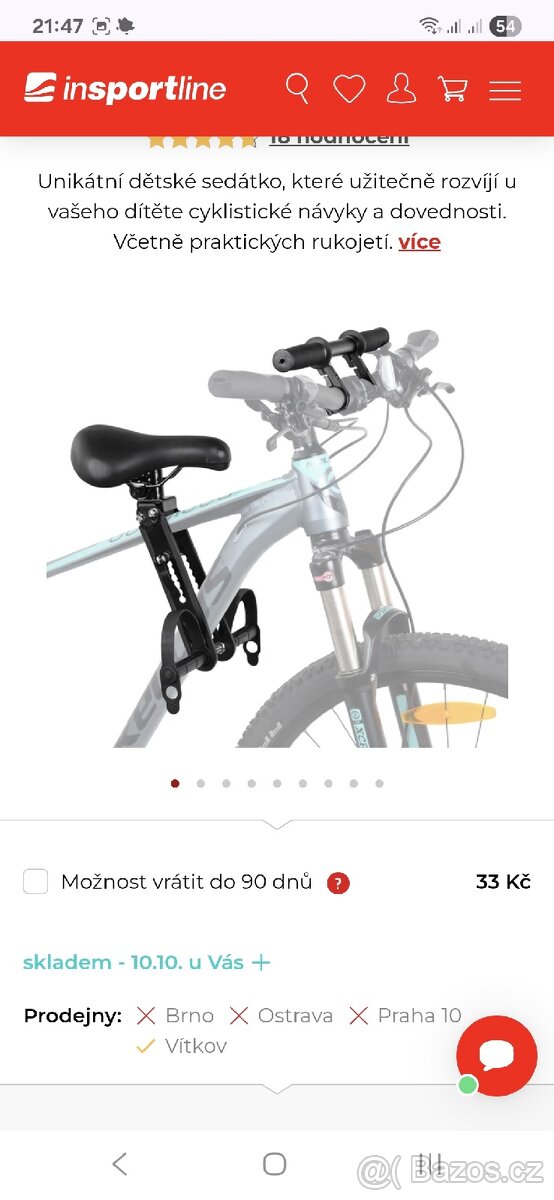 Dětská sedačka na kolo - 6