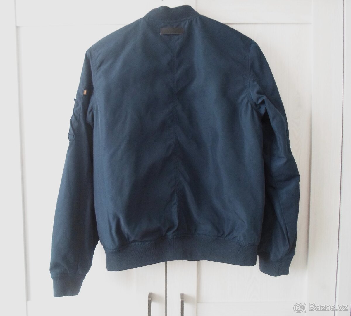 Modrá bunda bundička bombr - 152, 158 - 6