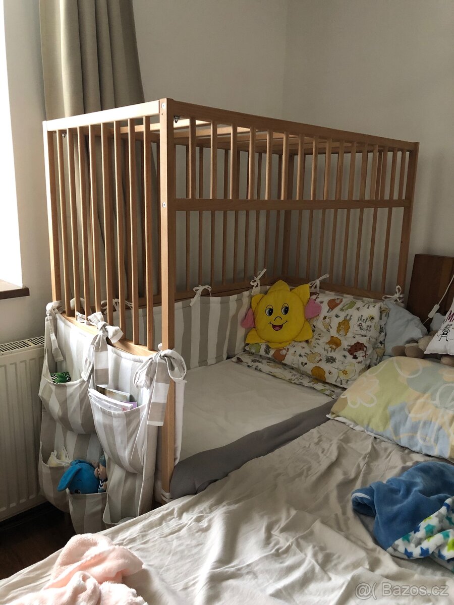 Dětská masivní dřevěná domečková postýlka - 6