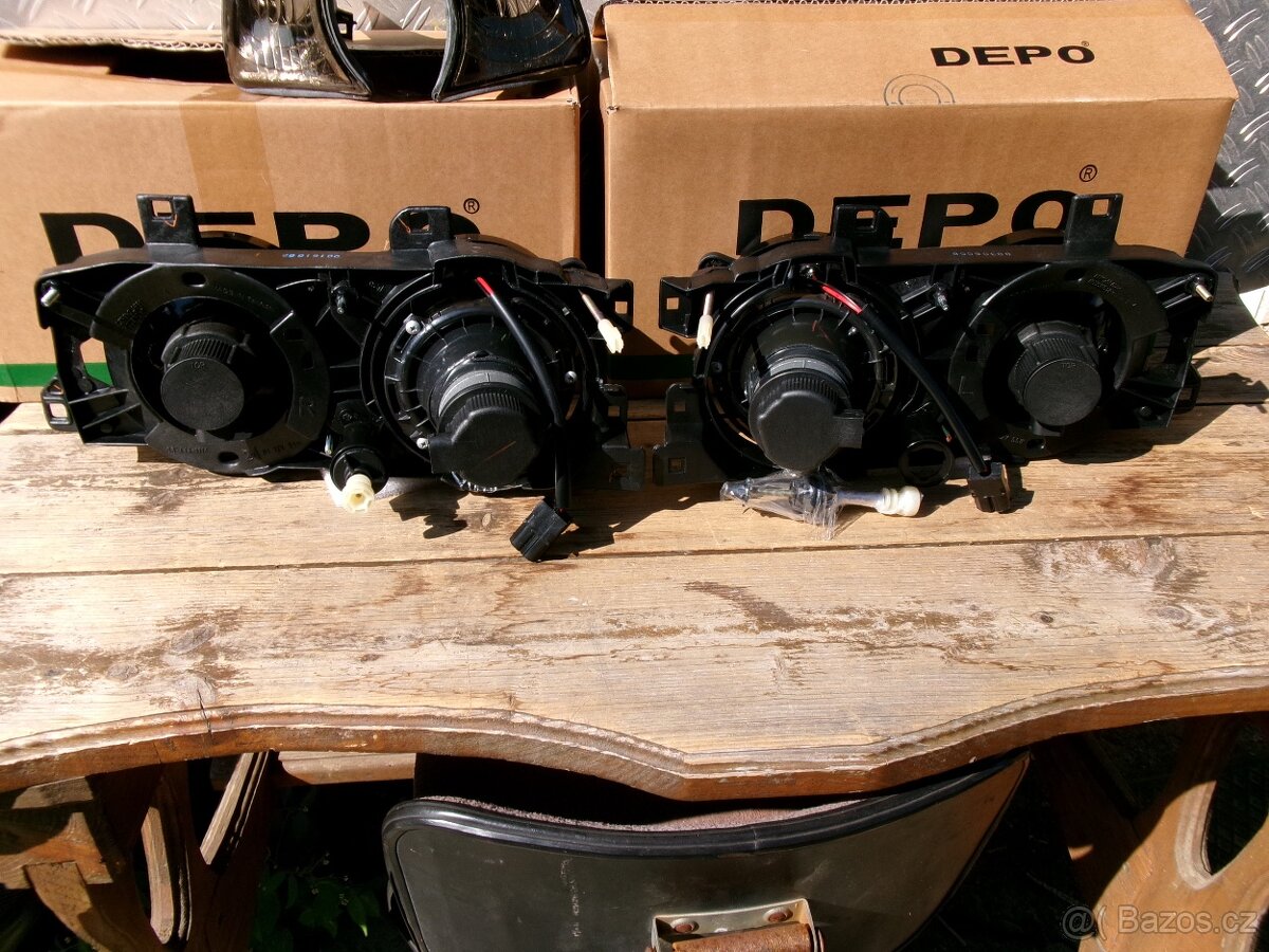 BMW E -32 , E 34 - Přední světla kouřová - 6