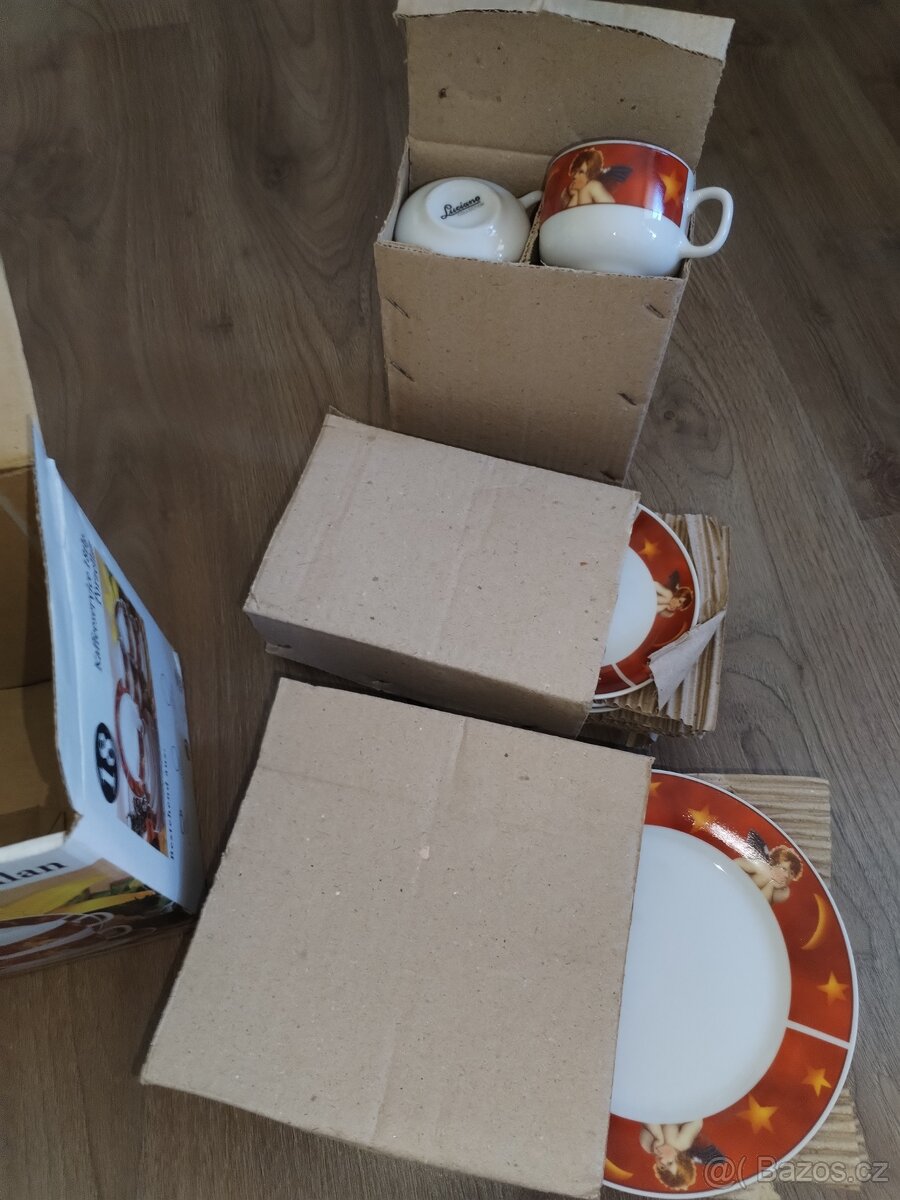 Nový vánoční porcelánový servis 18 kusů slavnostní - 6