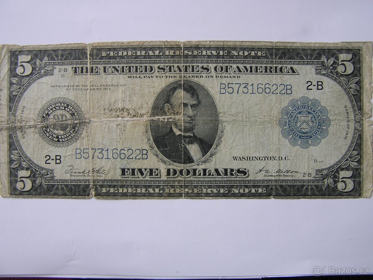 VZÁCNE USA DOLÁRE-SILVER CERTIFICATE_VELKÉ - 6