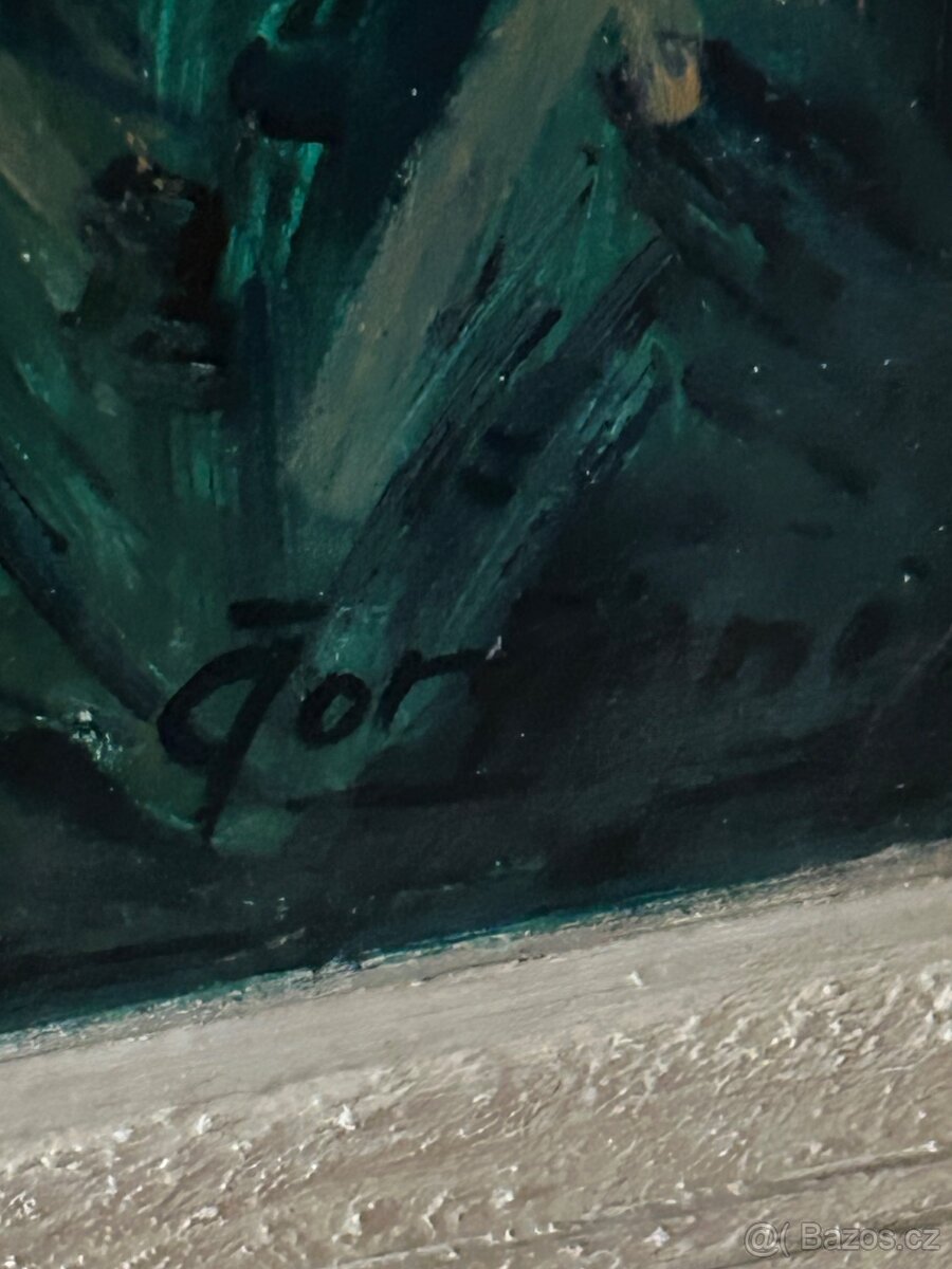 Obraz olej na kartonu - 6