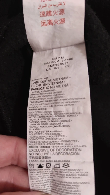 Dívčí černá mikina Nike vel. 110 - 116 - 6