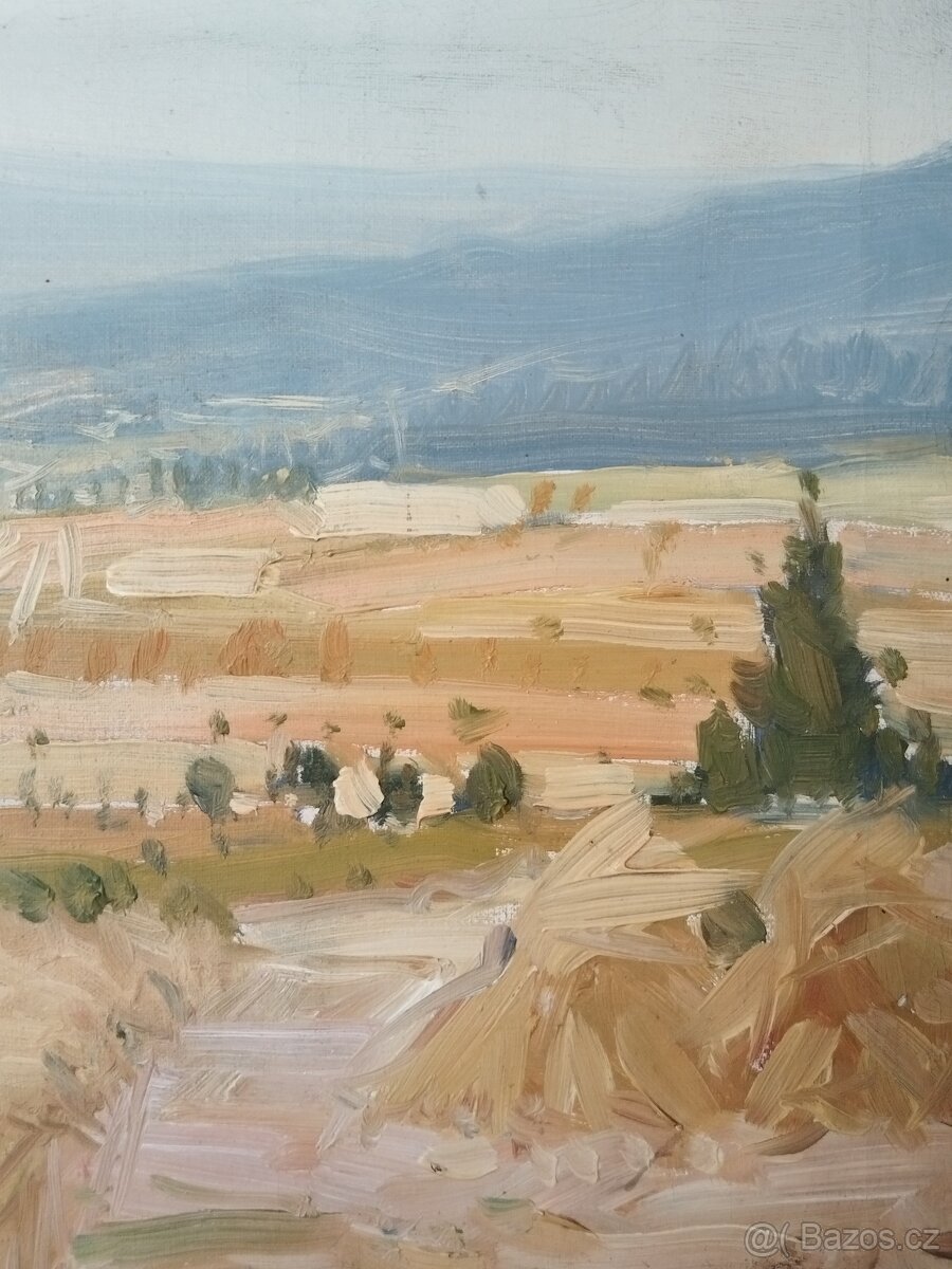 obraz PODHORSKÁ KRAJINA, olej, Josef Fiala - 6