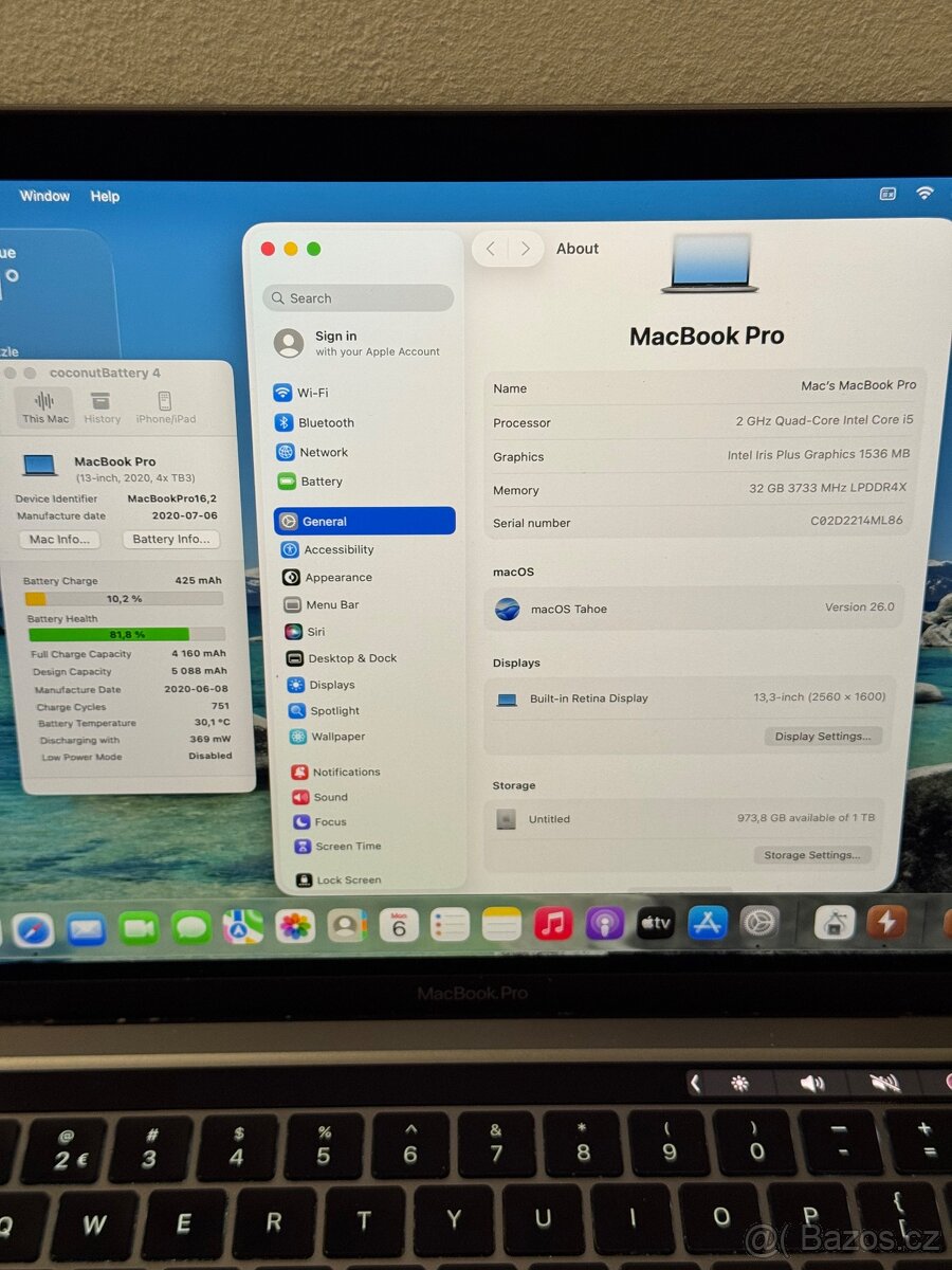 MacBook Pro 13" (2020) - i5/32GB/1TB - DPH - 6