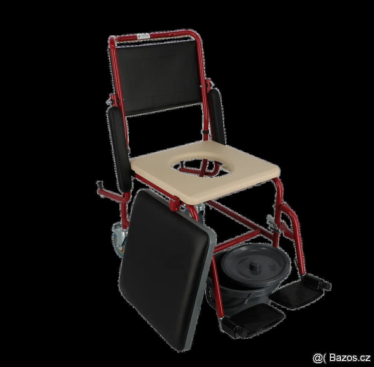 Pojízdné toaletní křeslo (zánovní) - >> VÝHODNÁ CENA - 6