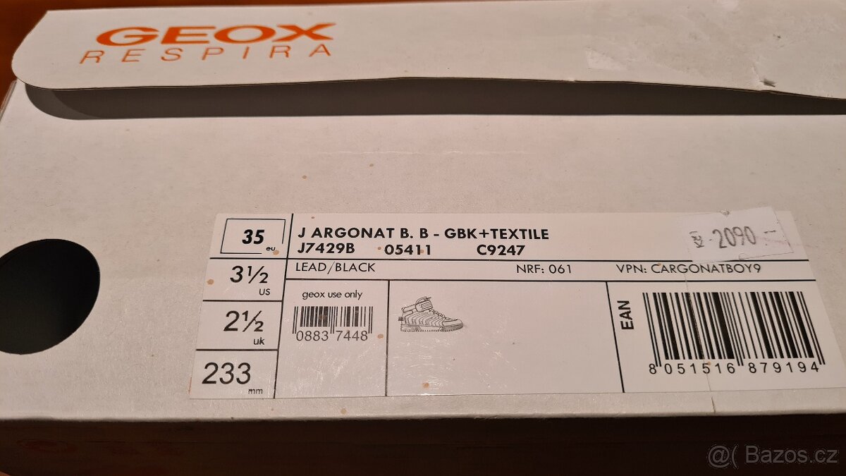 Geox svítící kotníkové boty vel 35 - NOVÉ - 6