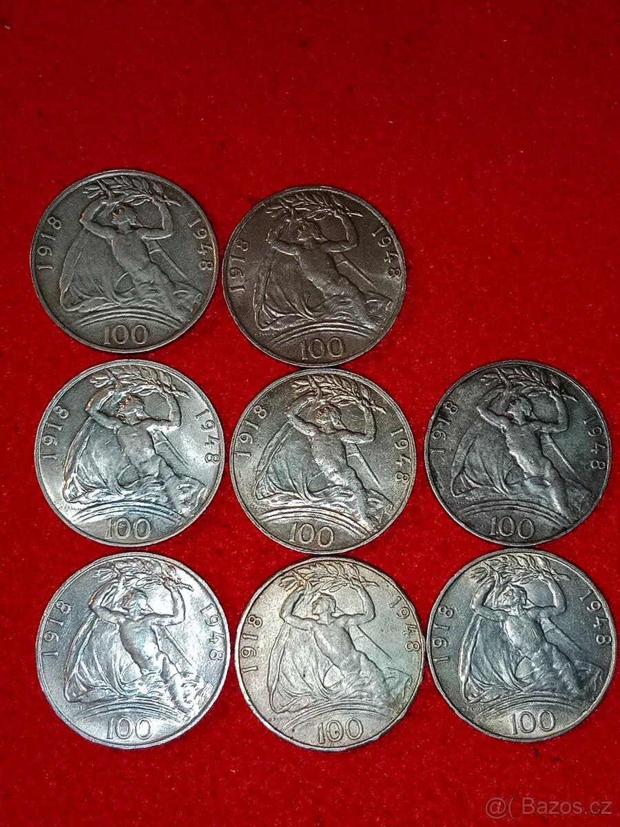 Československé stříbrné mince 194 ks - pouze komplet - 6