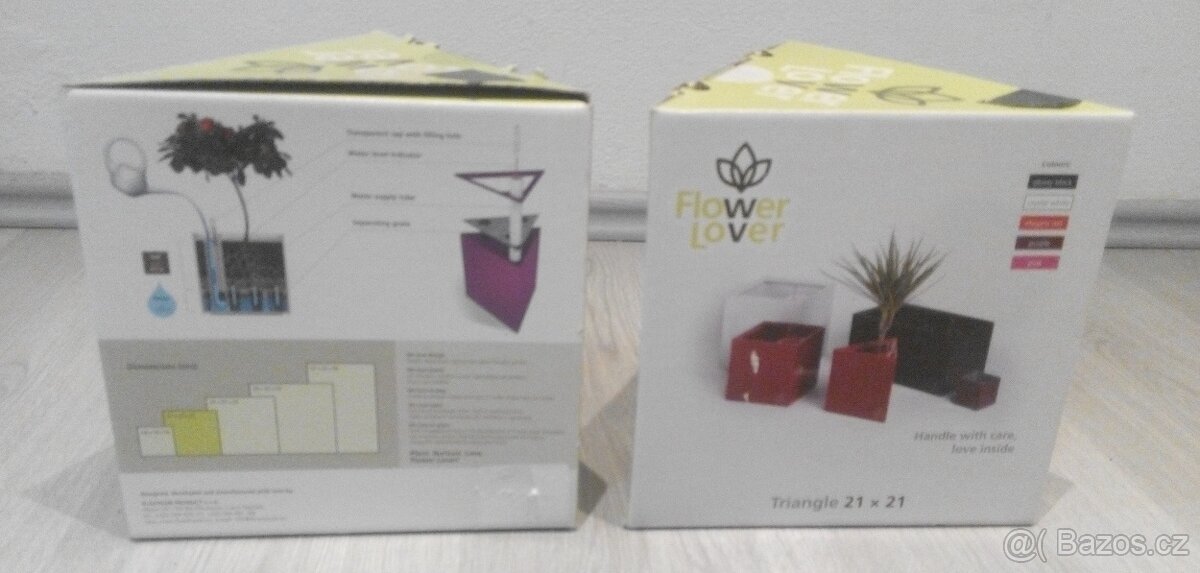 Samozavlažovací designové květináče – 2 stejné kusy - 6