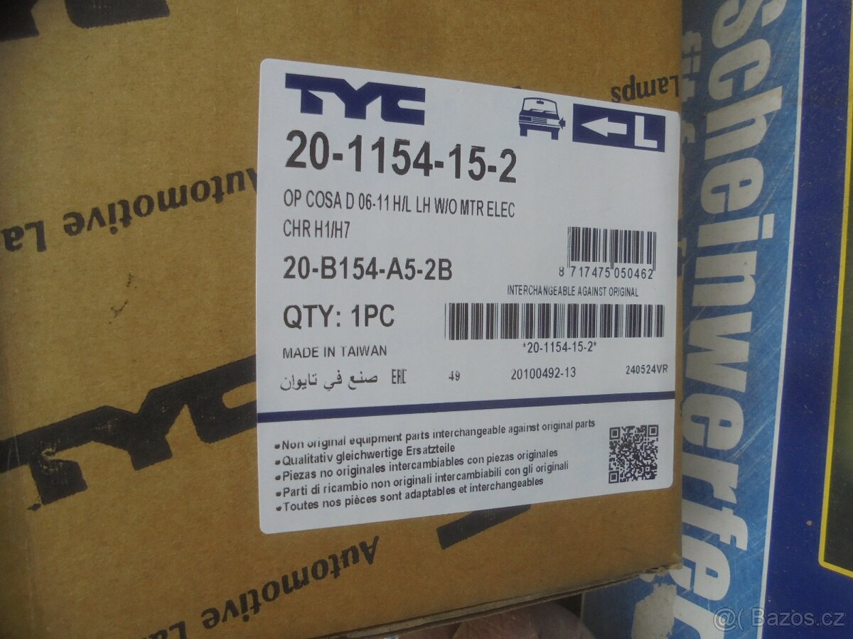 OPEL CORSA D - PŘEDNÍ SVĚTLA H7 , H1 - 6