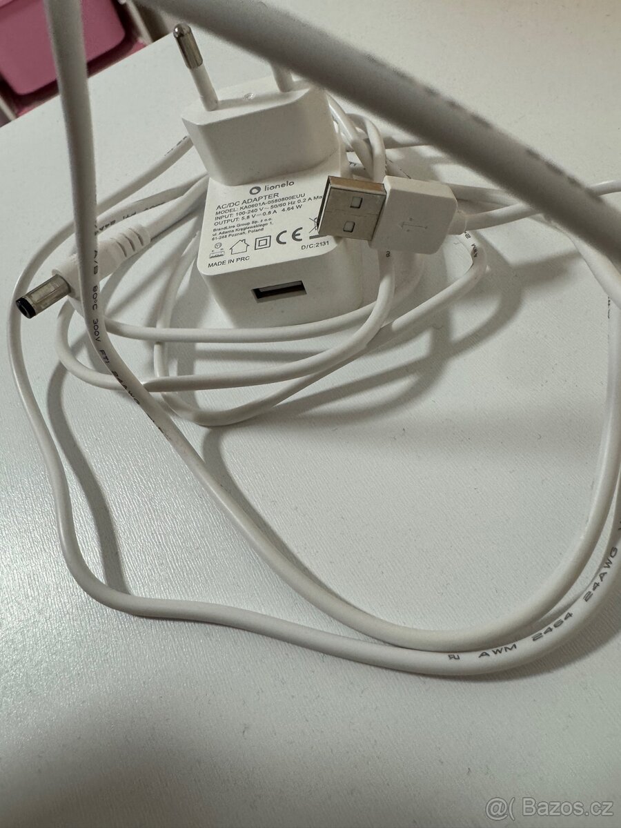 LIONELLO dětské houpací křesílko Ruben – Stone Grey Rose - 6