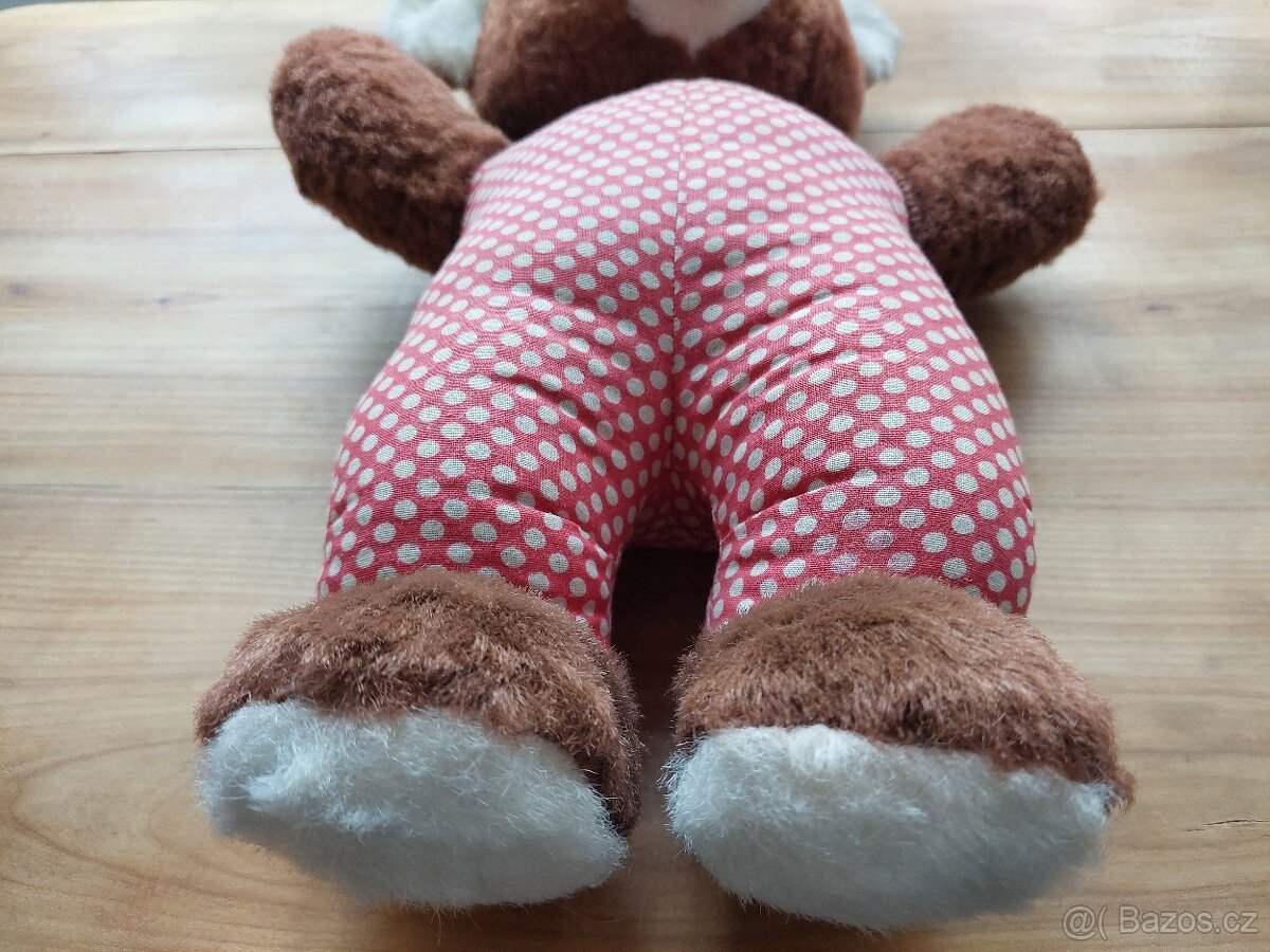 Retro starý plyšák - medvěd medvídek hračka Méda Béďa SLEVA - 6