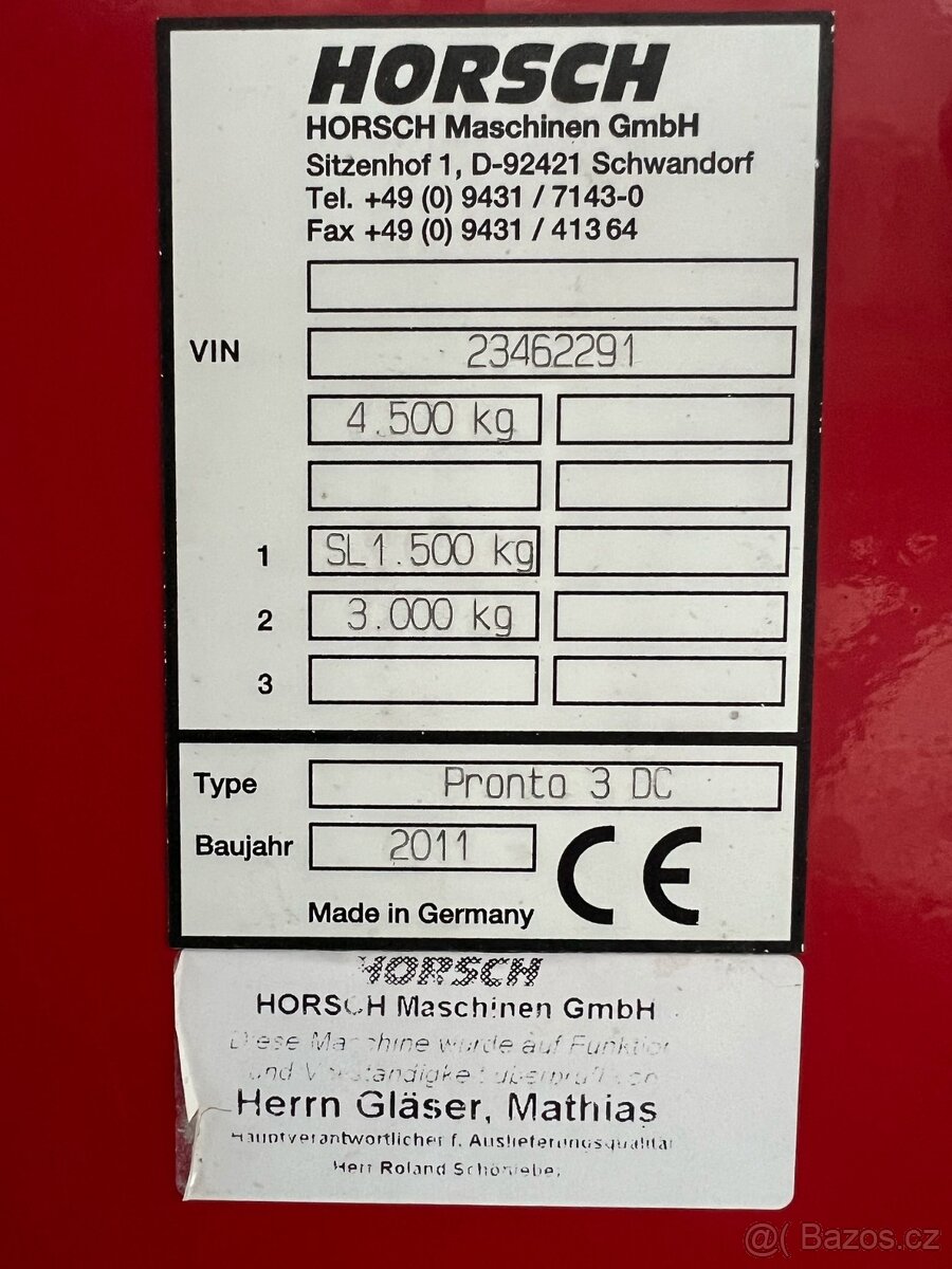 Secí stroj (secka) Horsch - 6