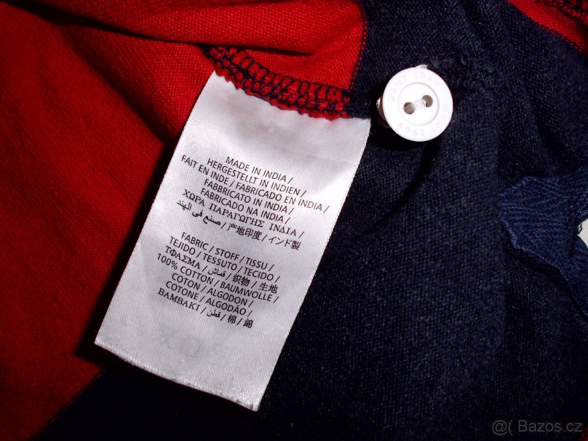 Gant pánske-chlapčenské slim polo tričko S - 6