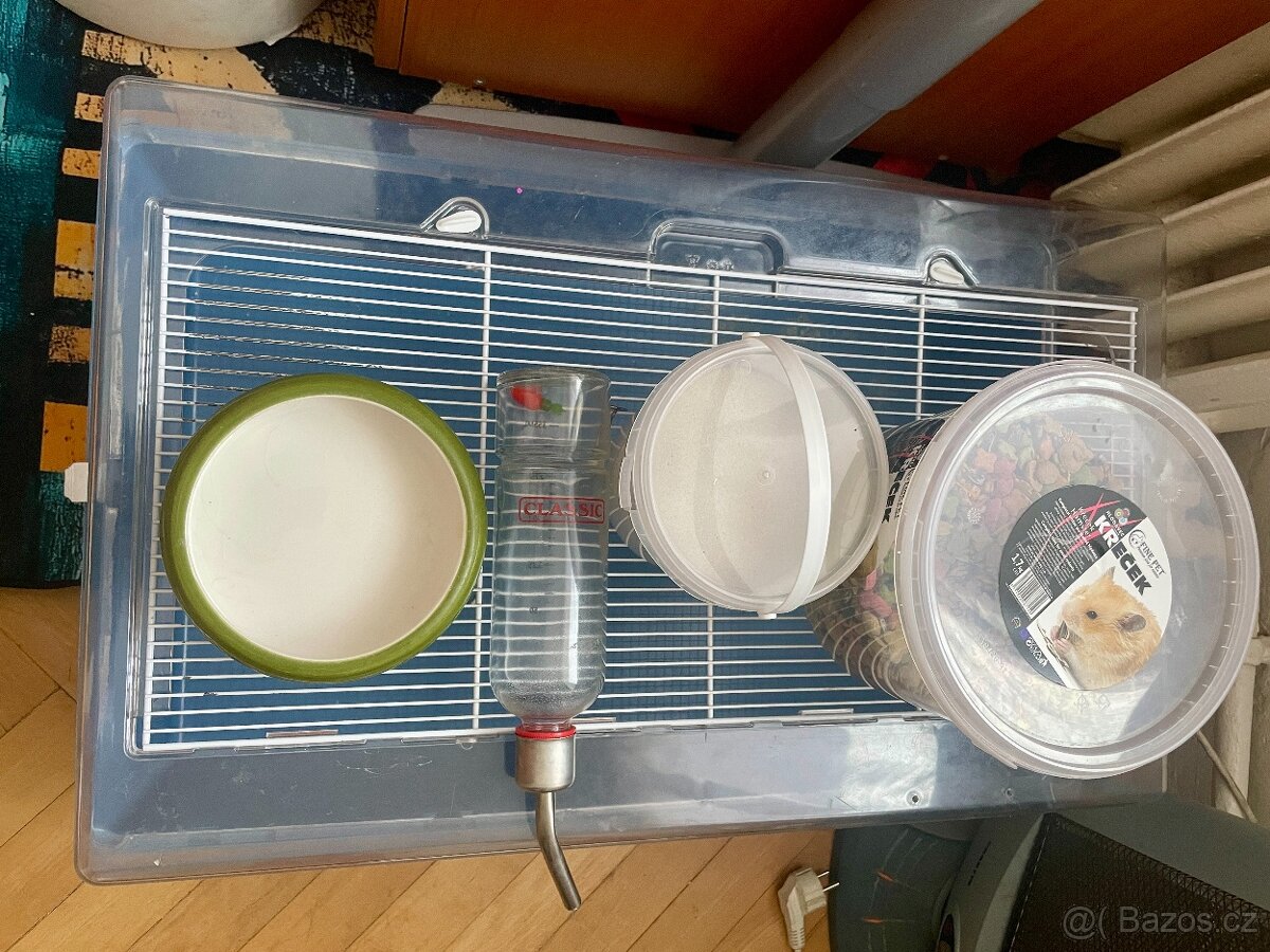 klec + vybavení pro křečka nebo králika - 6