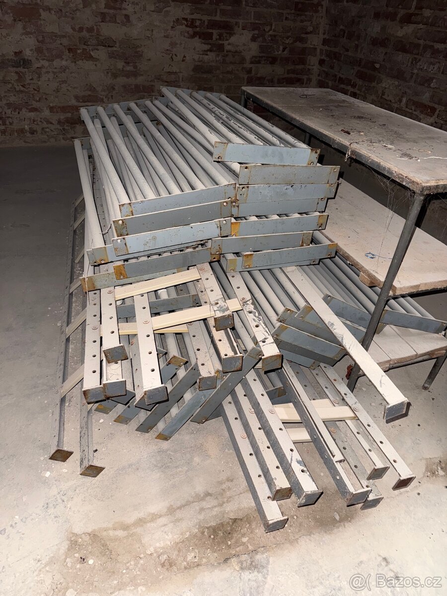 PRŮMYSLOVÉ OCELOVÉ REGÁLY | 180×100×33 cm | VYSOKÁ NOSNOST - 6