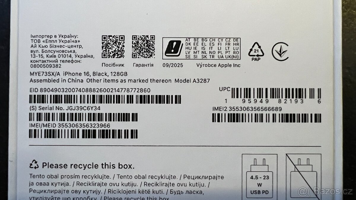 Apple 16 - 128GB - Nový NEROZBALENÝ - 6